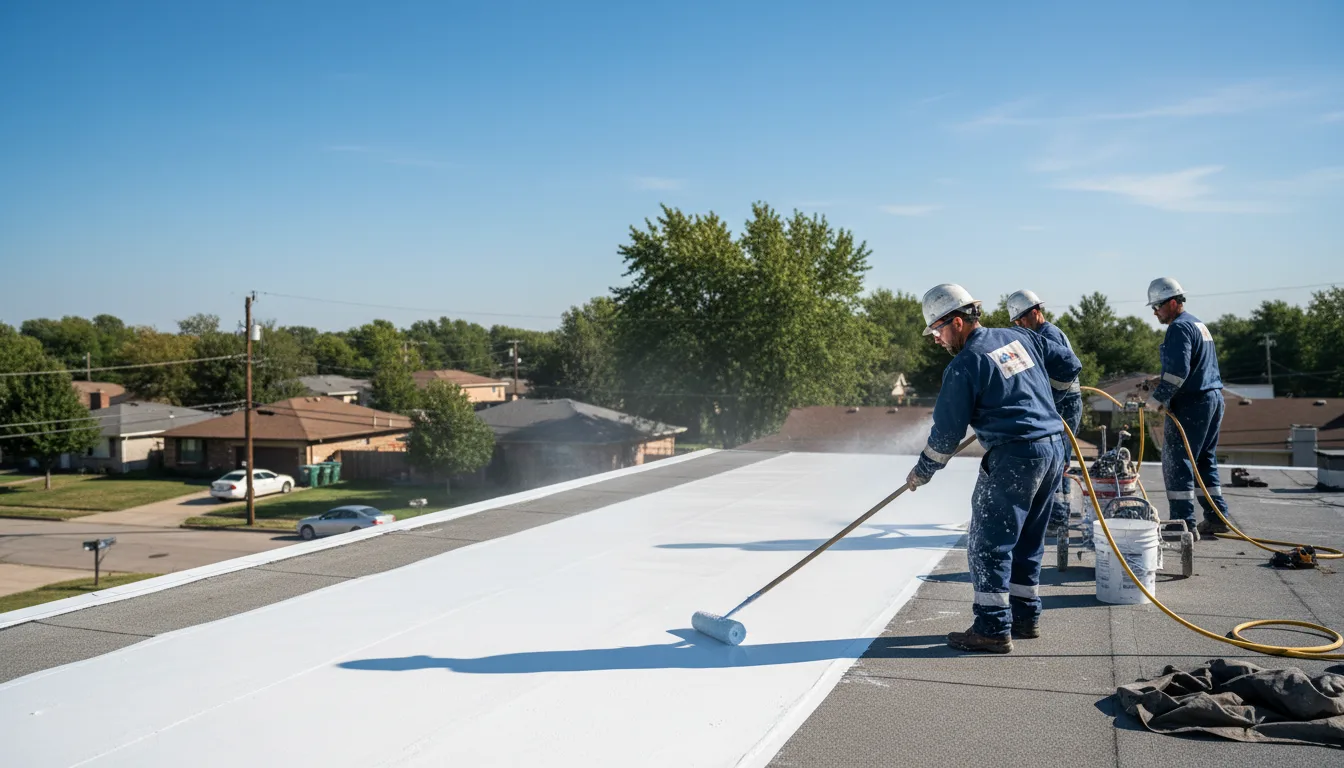 Commercial roof coating in Hawk Run, PA near me
